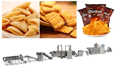 Produktionslinie für frittierte Snack-Puff-Lebensmittel
